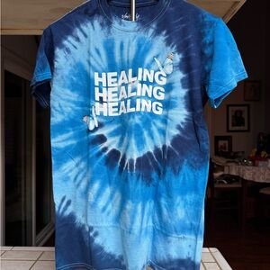 ✨ Yours Truly “Healing Healing Healing” Tie-Dye T-Shirt – Size Small ✨